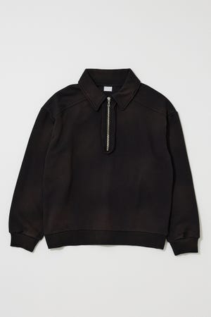 HALF ZIP SWEAT POLO プルオーバー