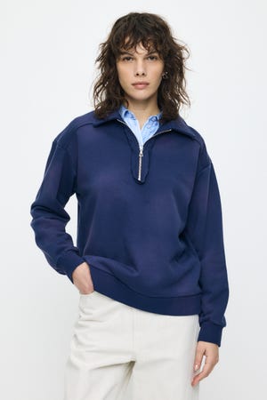 HALF ZIP SWEAT POLO プルオーバー
