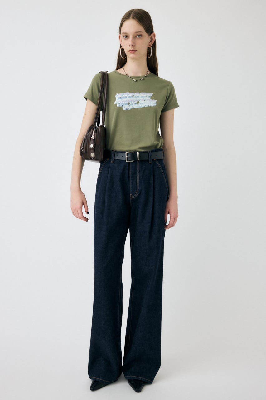 moussy TUCK WIDE ストレートデニム MOUSSY | TUCK WIDE ストレートデニム (ワイド ) |SHEL'TTER