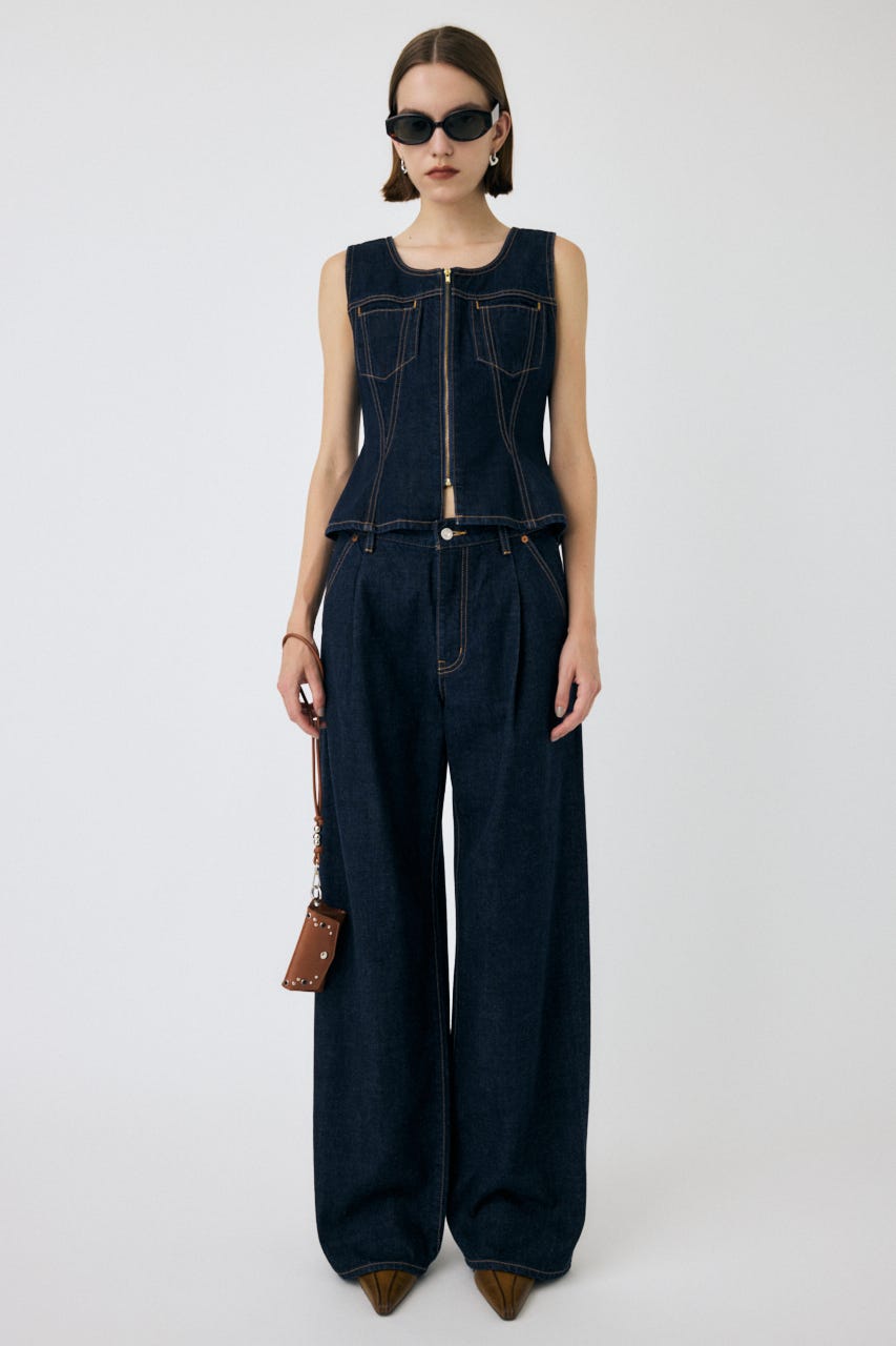MOUSSY ベージュ ストレートデニム 未使用タグ付き moussy ベージュデニム - メルカリ