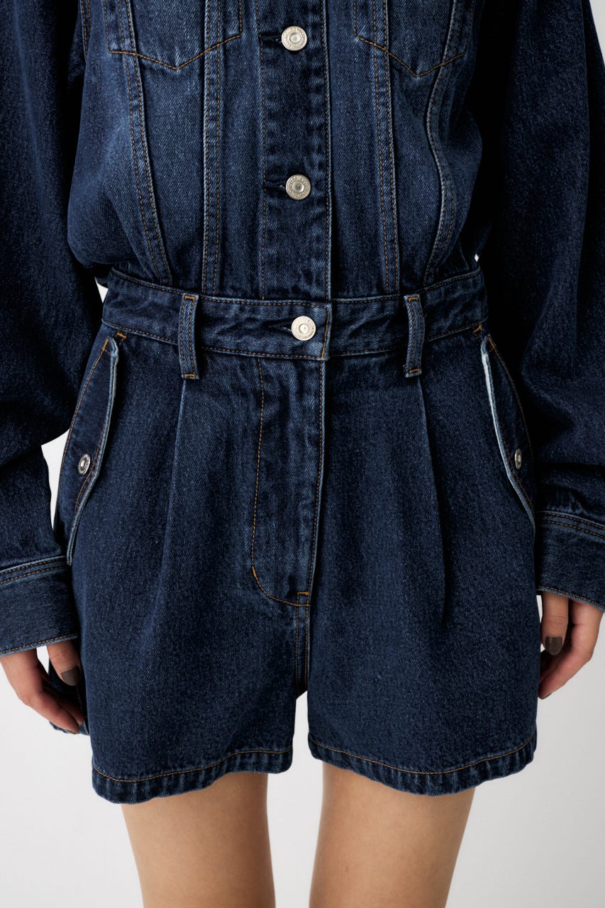 MOUSSY | DENIM SHORT ジャンプスーツ (オールインワン ) |SHEL