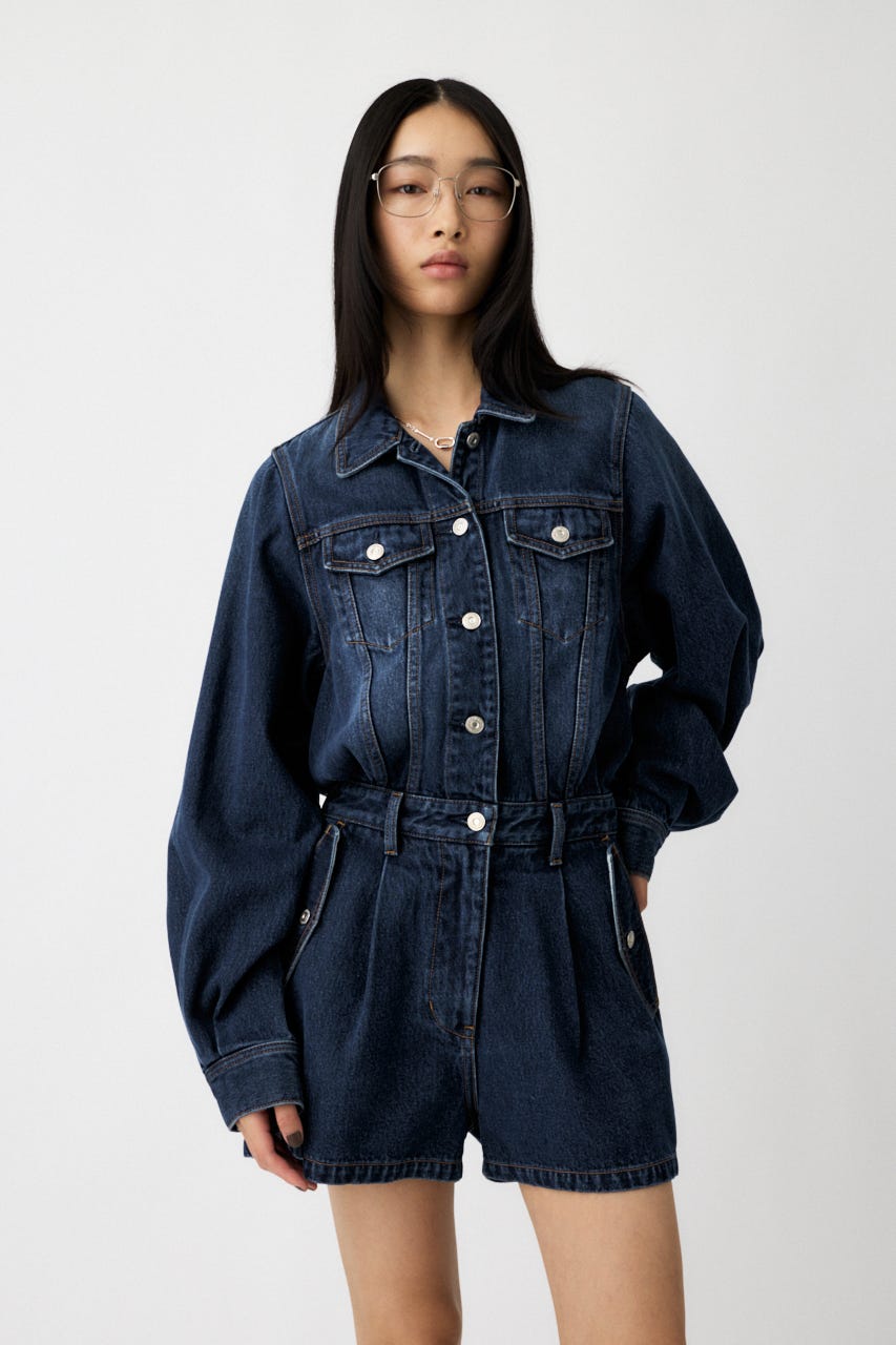 MOUSSY | DENIM SHORT ジャンプスーツ (オールインワン ) |SHEL