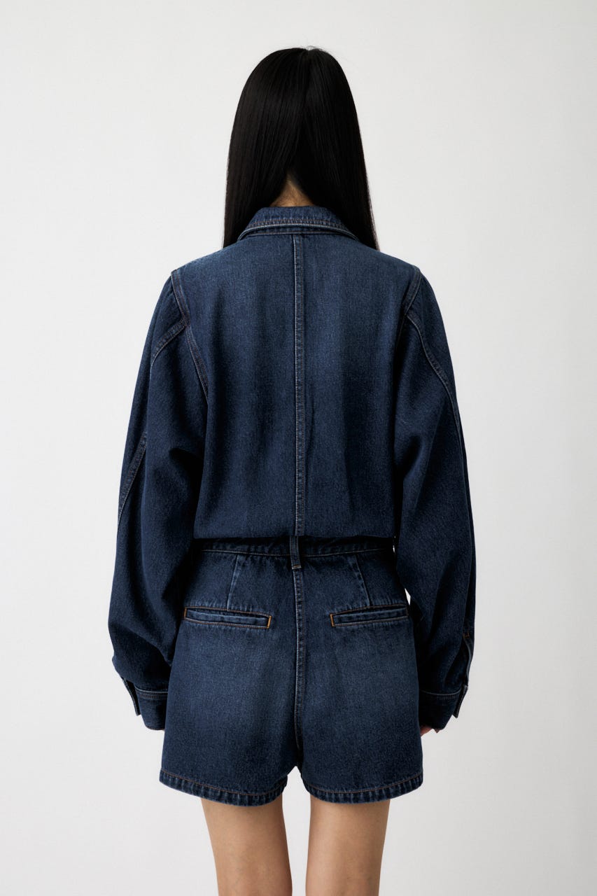 MOUSSY | DENIM SHORT ジャンプスーツ (オールインワン ) |SHEL