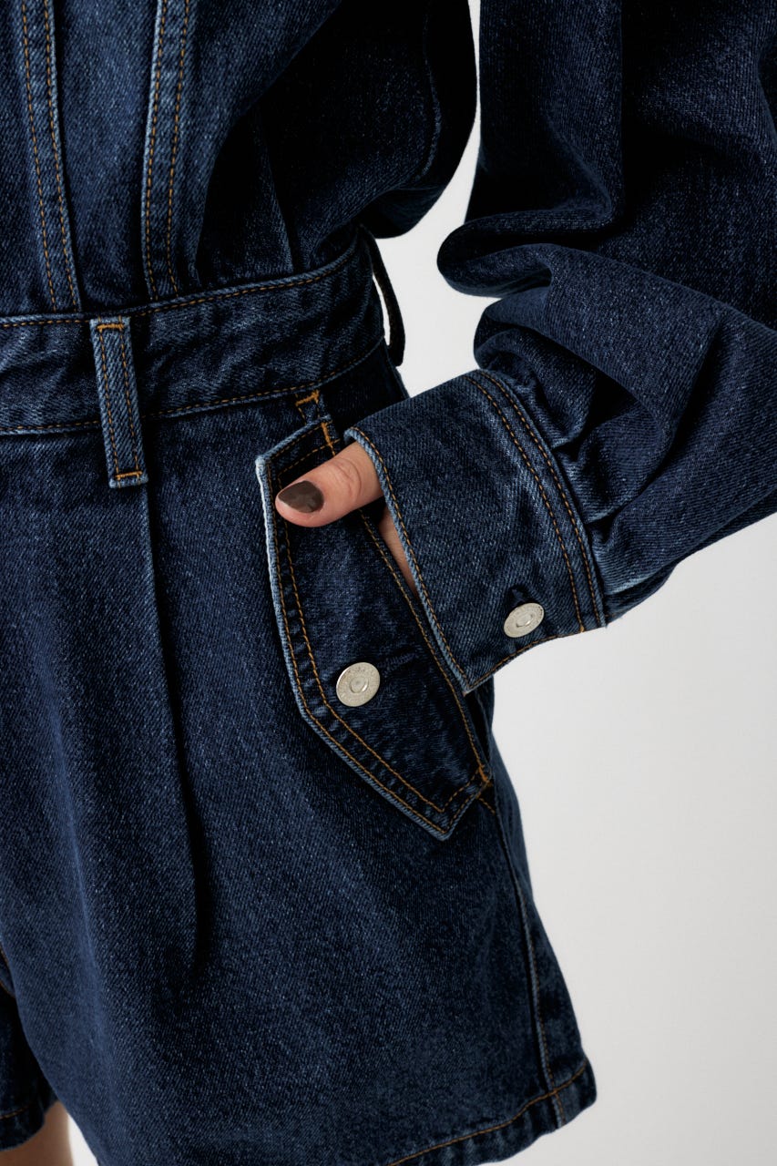MOUSSY | DENIM SHORT ジャンプスーツ (オールインワン ) |SHEL