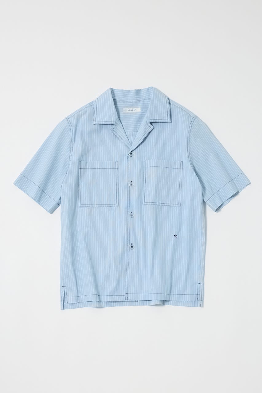 新品未使用タグ付き☆MOUSSY　LACE OPEN COLLAR シャツ MOUSSY | OPEN COLLAR シャツ (シャツ・ブラウス ) |SHEL'TTER