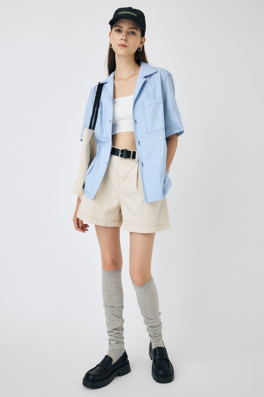 MOUSSY | OPEN COLLAR シャツ (シャツ・ブラウス ) |SHEL'TTER