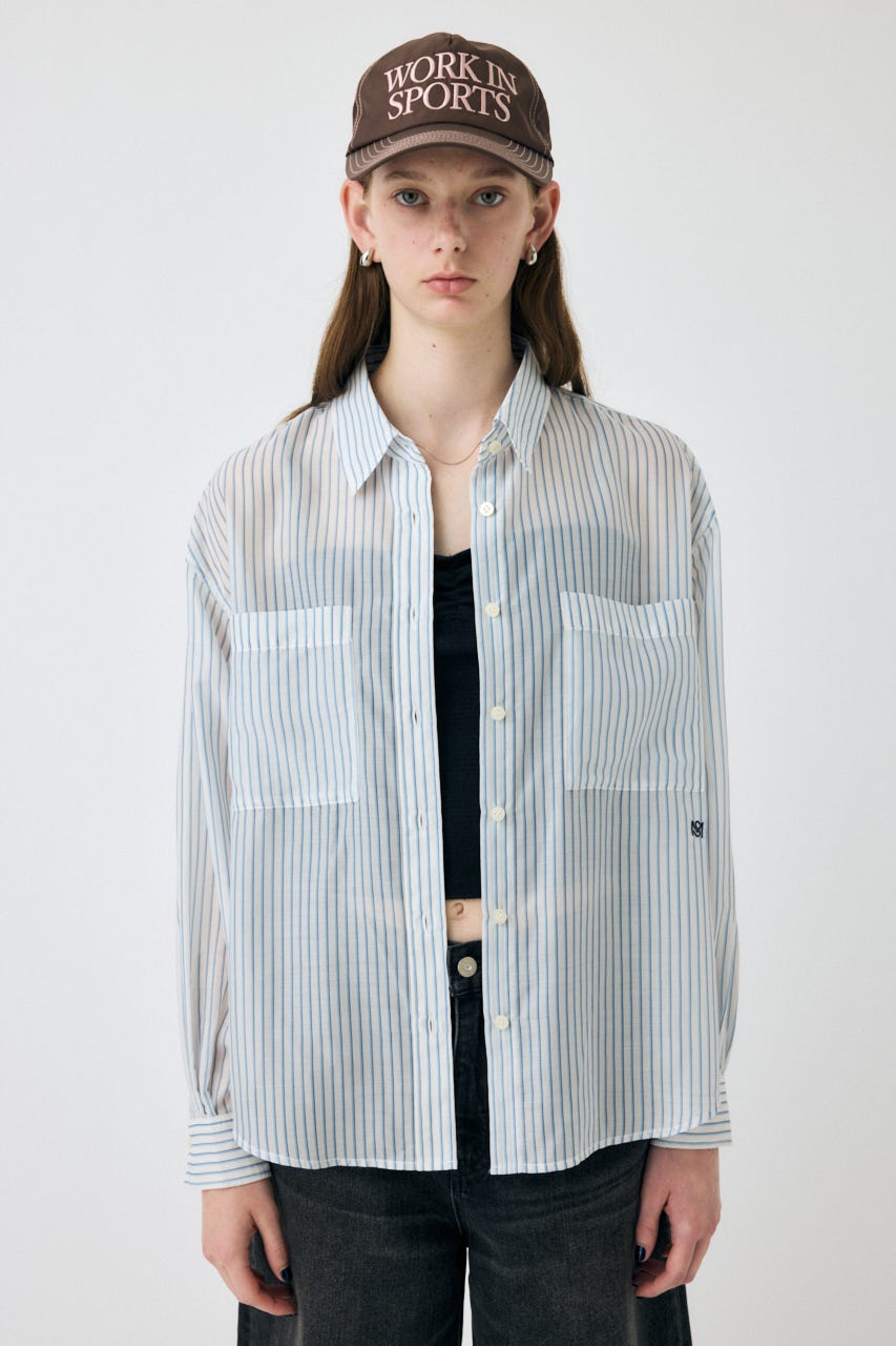 ますいページ MOUSSY | 【ViVi掲載】OVERSIZED SHEER シャツ (シャツ