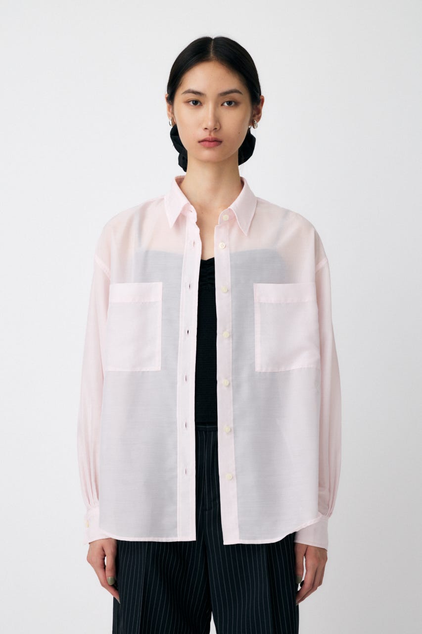 MOUSSY | 【ViVi掲載】OVERSIZED SHEER シャツ (シャツ