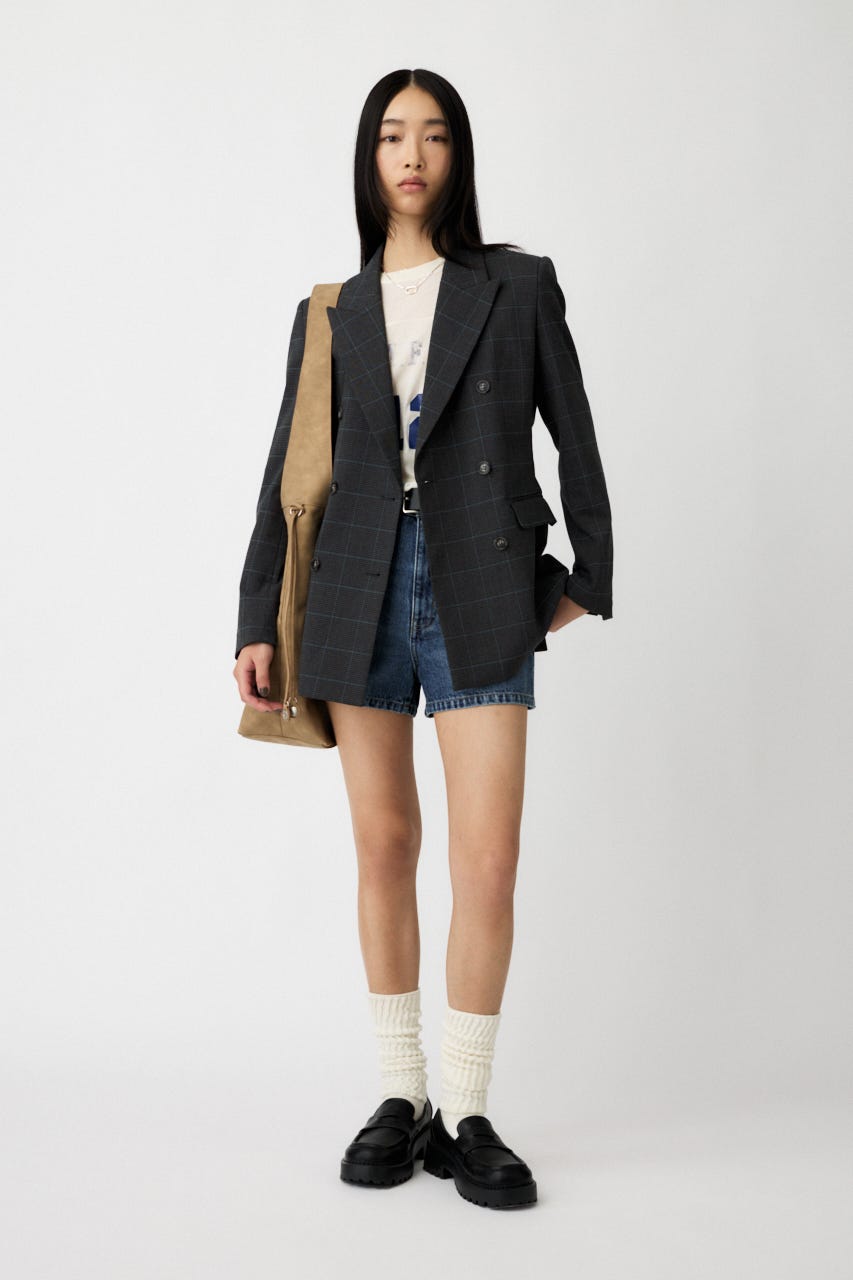 MOUSSY | 【ViVi・otonaMUSE掲載】PLAID FIT ジャケット
