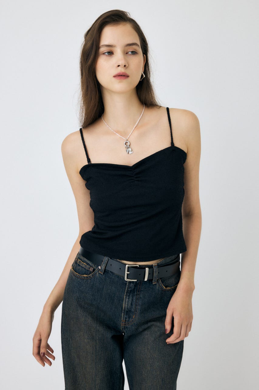 MOUSSY レオパード　キャミソール CRINKLED SATIN キャミソール（キャミソール）｜MOUSSY
