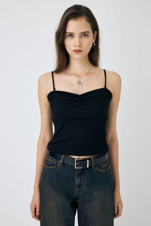 MOUSSY マウジー　M_ EMBROIDERY キャミソール MOUSSY | MESH KNIT キャミソール (キャミソール ) |SHEL'TTER