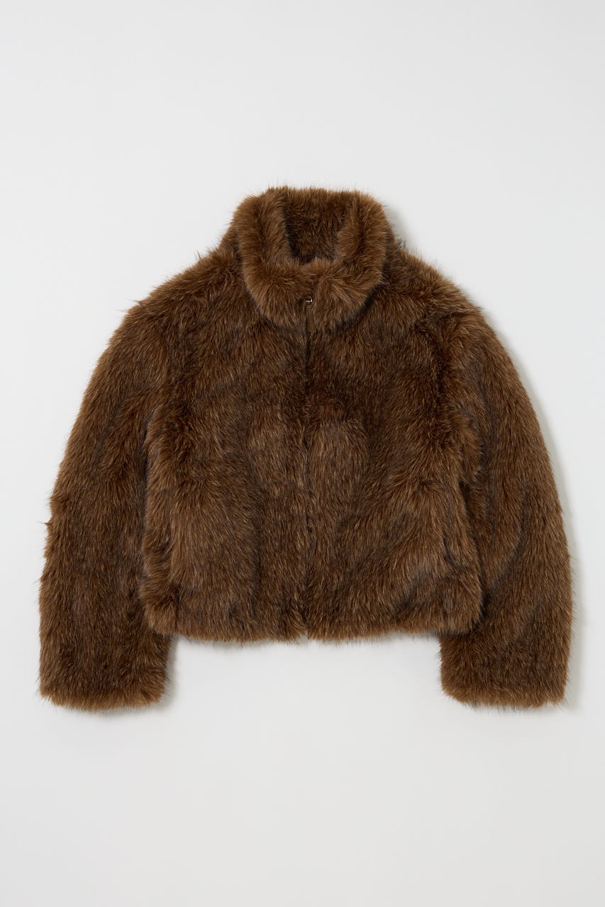 MOUSSY FAUX FUR STAND COLLAR ジャケット MOUSSY | 【先行予約特典対象商品】F/FUR STAND COLLAR