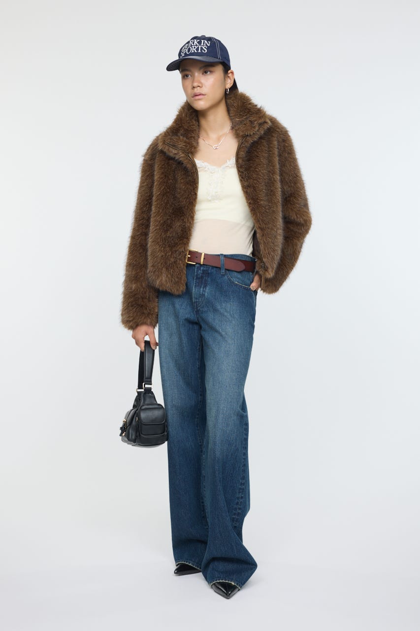 MOUSSY | 【otonaMUSE掲載】F/FUR STAND COLLAR ジャケット