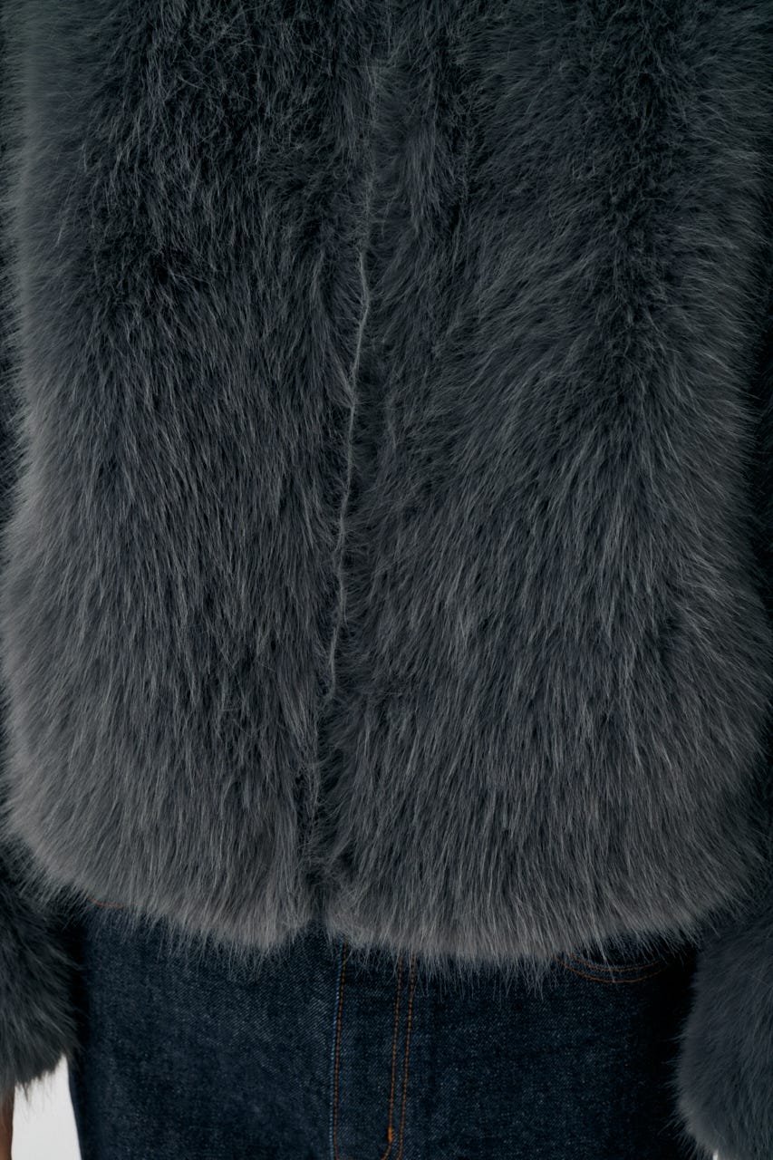 MOUSSY | 【otonaMUSE掲載】F/FUR STAND COLLAR ジャケット