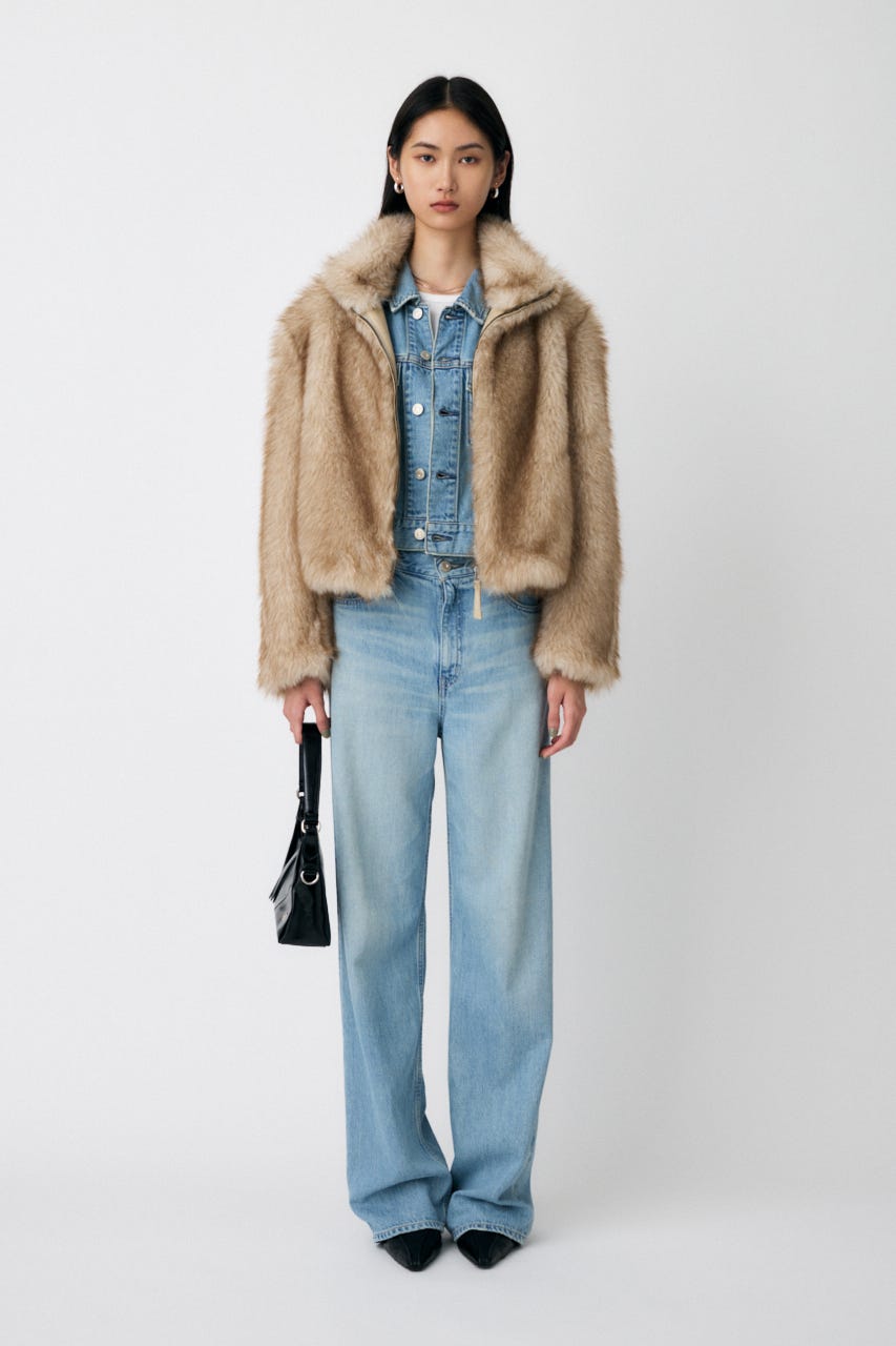 MOUSSY FAUX FUR STAND COLLAR ジャケット MOUSSY | OS DRAWSTRING MA-1 (ブルゾン ) |SHEL'TTER WEBSTORE