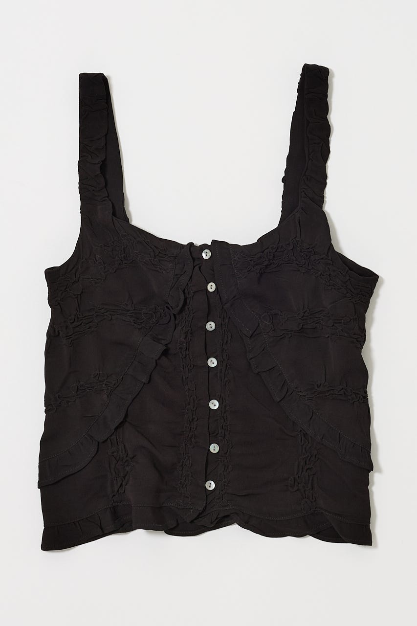 moussy Front button ニットキャミ MOUSSY | FRONT BUTTON ニットキャミ (キャミソール ) |SHEL