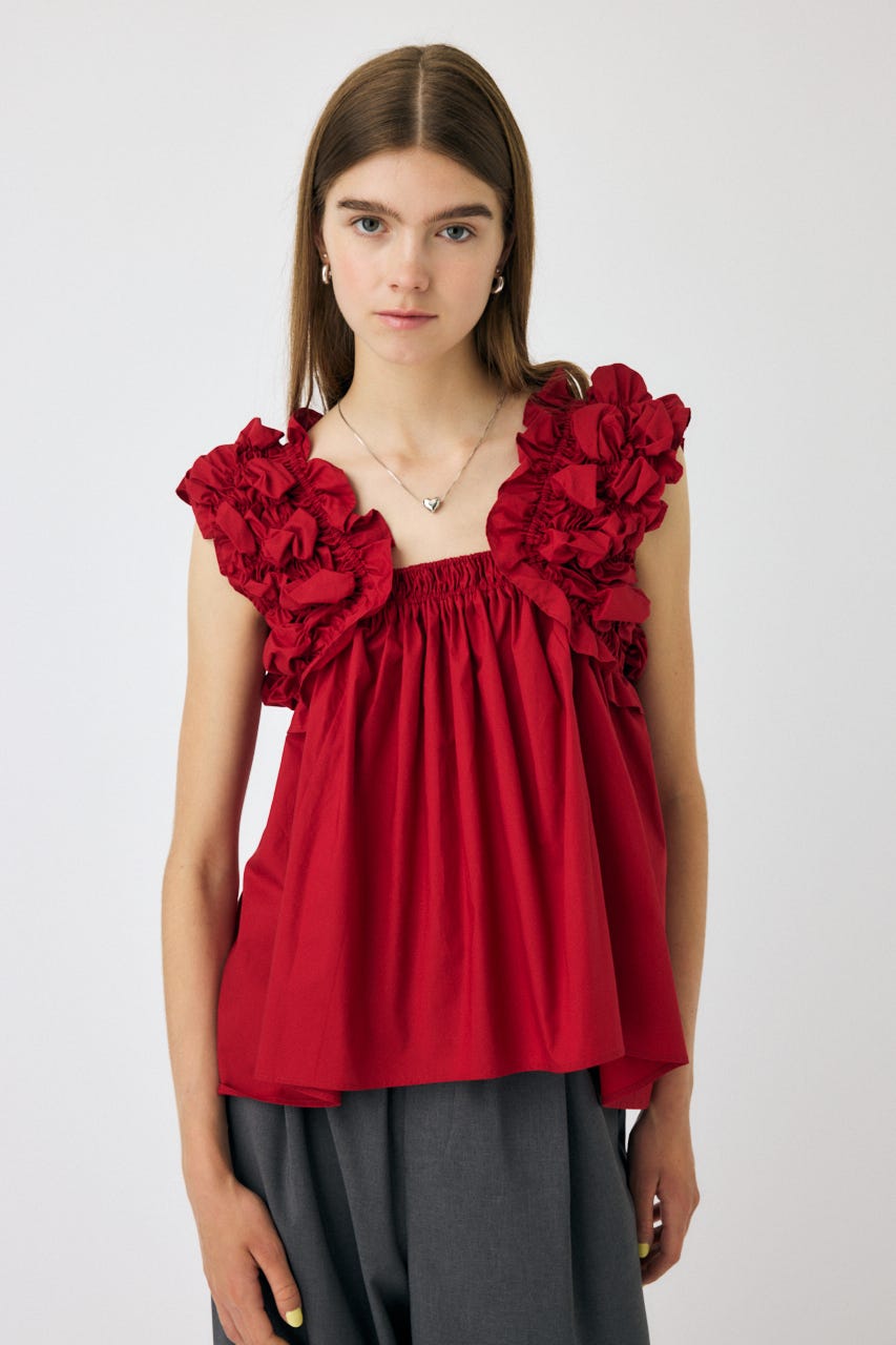 MOUSSY | SHOULDER FRILLS トップス (その他トップス ) |SHEL