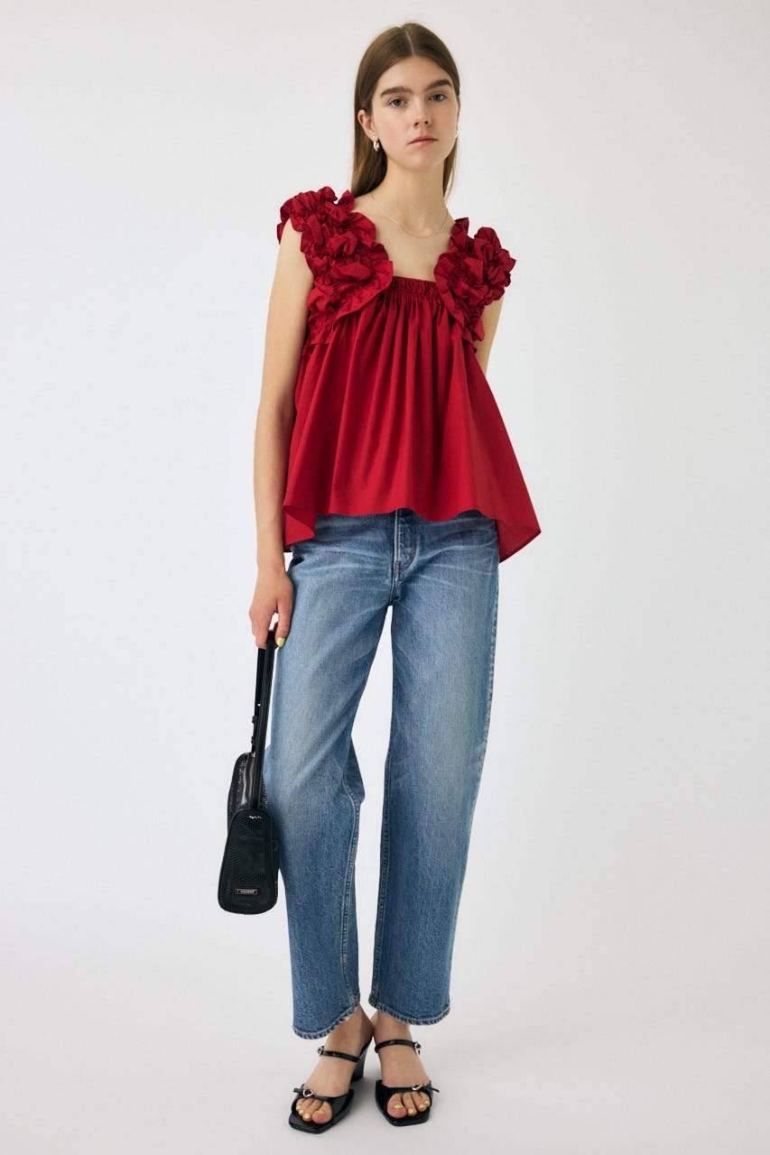 MOUSSY | SHOULDER FRILLS トップス (その他トップス ) |SHEL