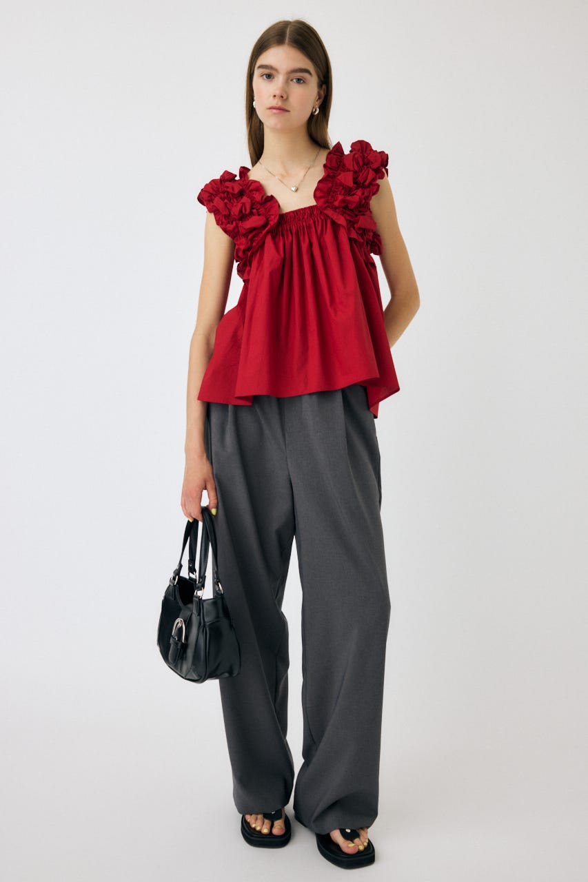 [新品未使用タグ付き] MOUSSY SHOULDER FRILLS トップス MOUSSY | SHOULDER FRILLS トップス (その他トップス ) |SHEL