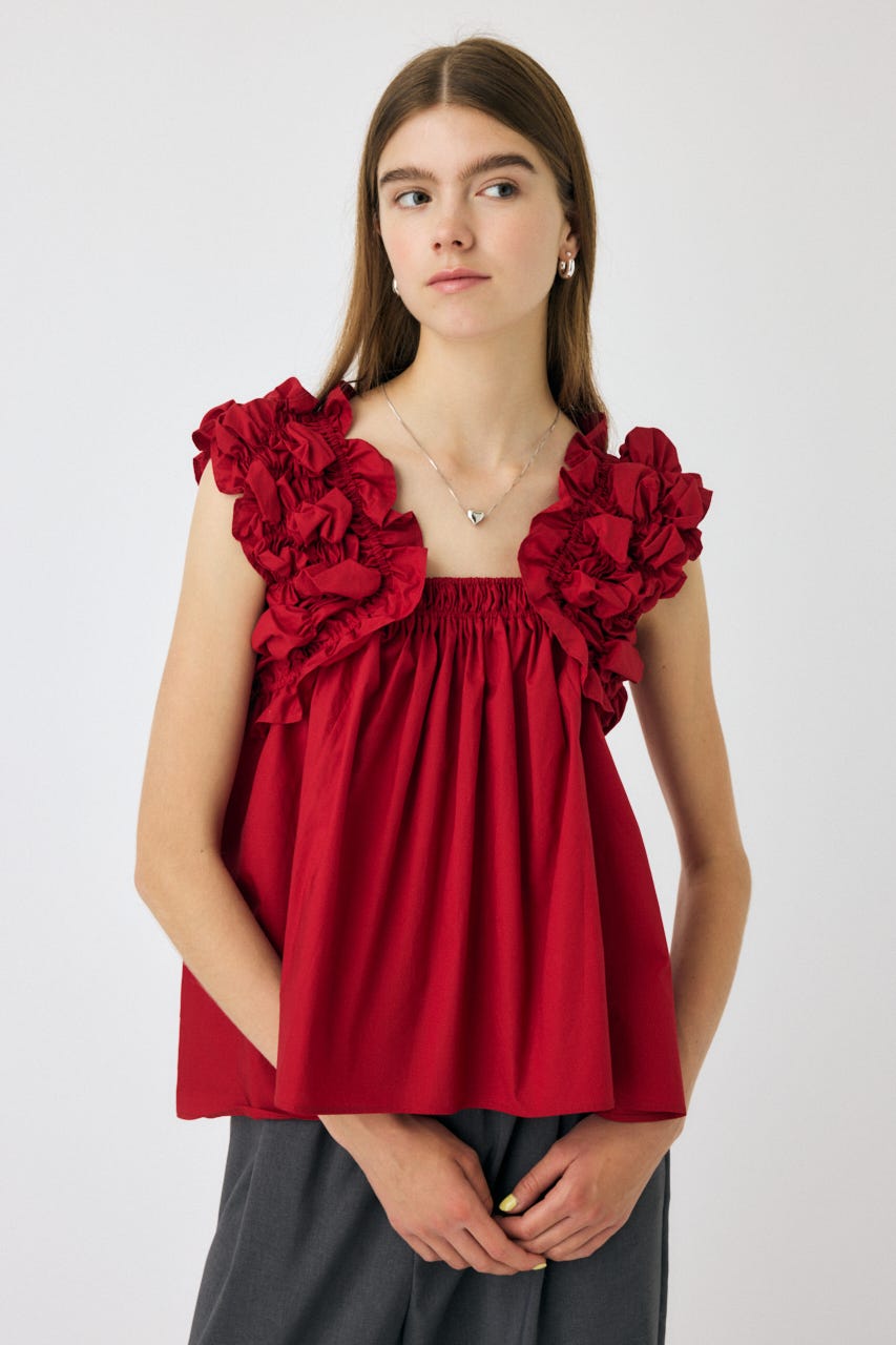 フリルトップス　マウジー MOUSSY | SHOULDER FRILLS トップス (その他トップス ) |SHEL