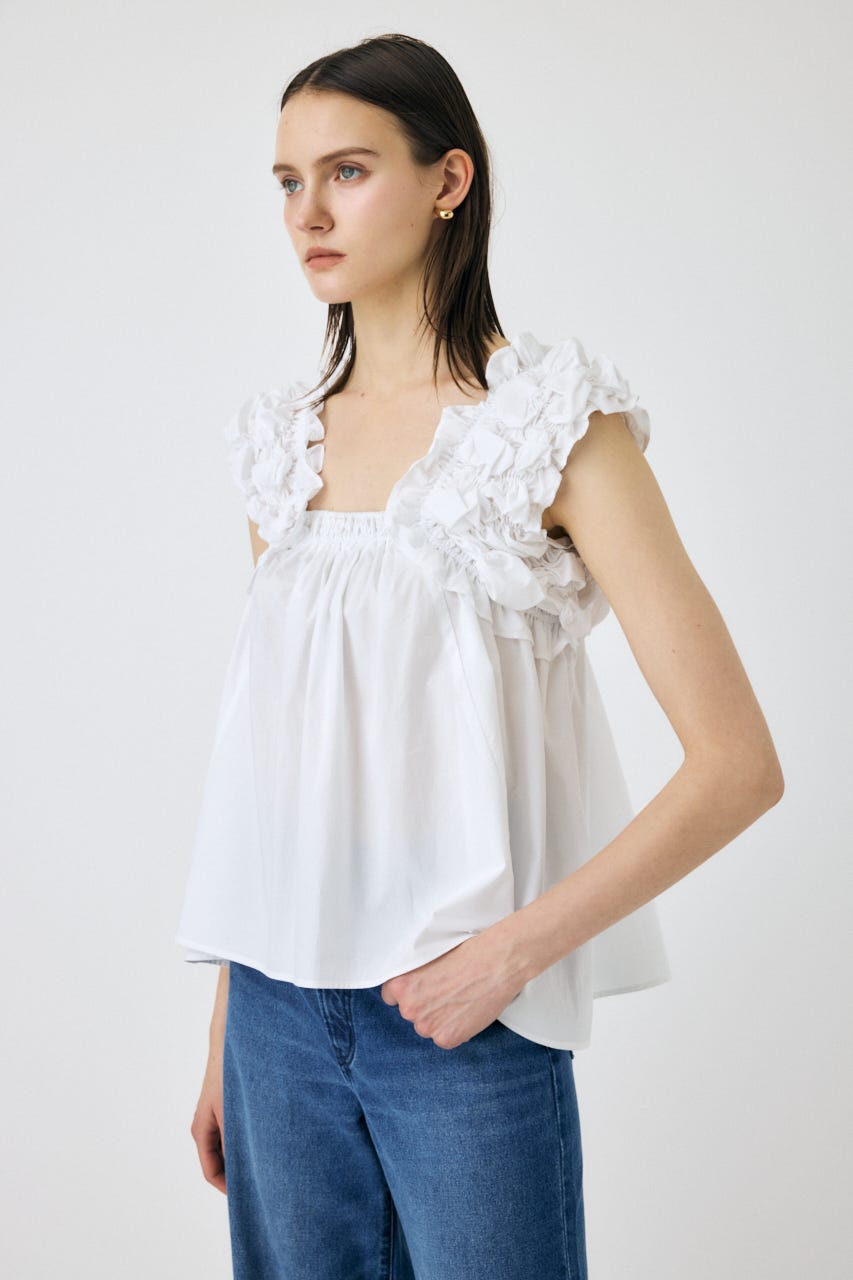 マウジー　フリルトップス MOUSSY | SHOULDER FRILLS トップス (その他トップス ) |SHEL