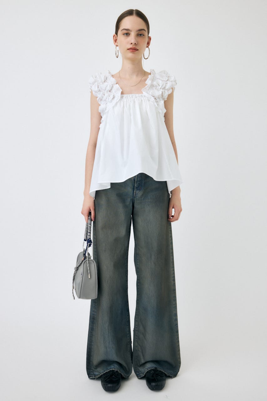B*o様 SHOULDER FRILLS トップス　moussy MOUSSY | SHOULDER FRILLS トップス (その他トップス ) |SHEL