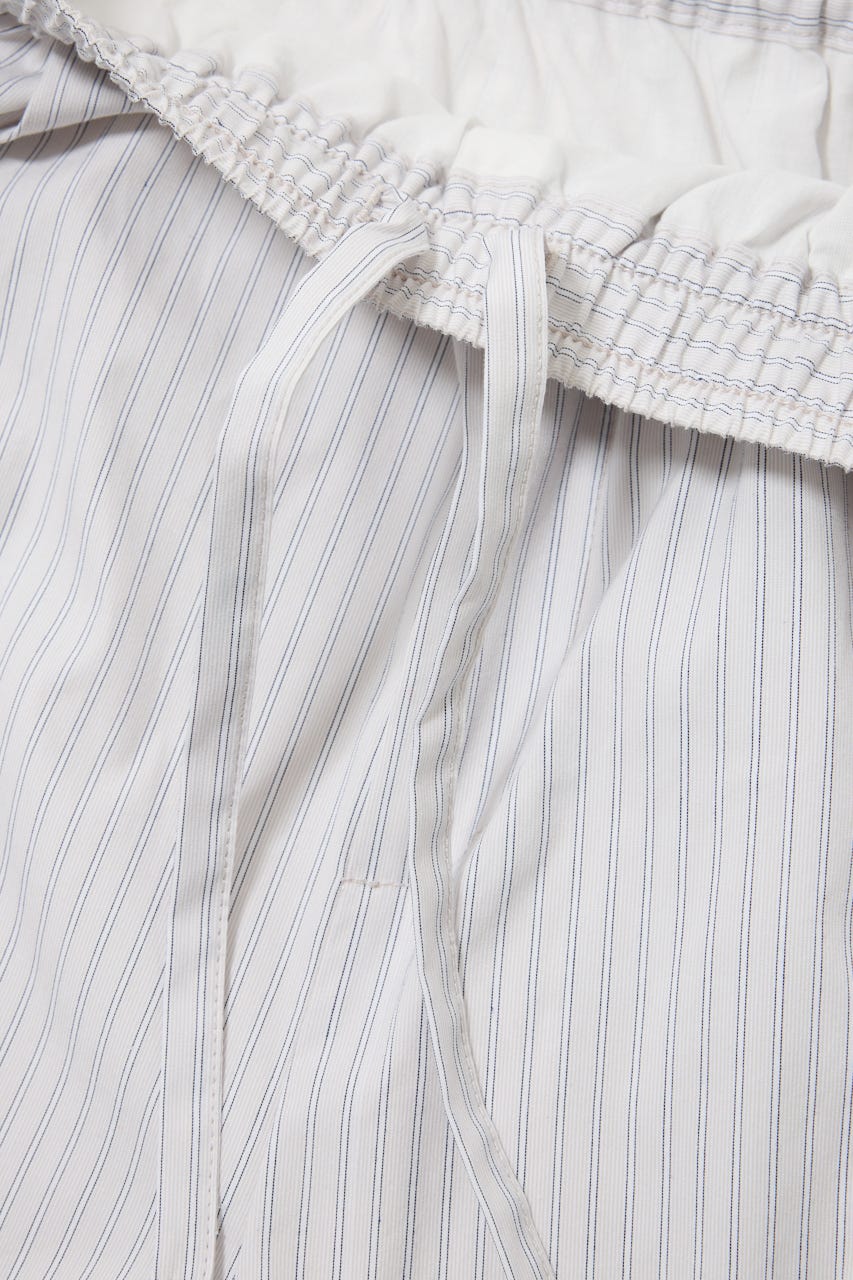 DRAWSTRING トラウザーズ 柄WHT 2