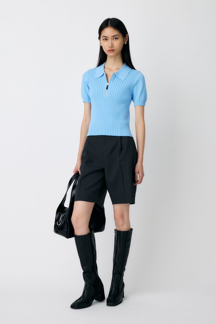 CENTER PRESS ハーフパンツ 柄BLK 2