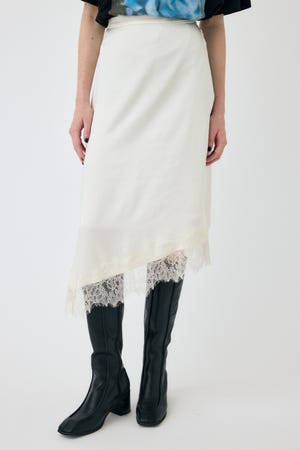 MOUSSY | 【ViVi掲載】LACE TRIM SLIP スカート (スカート