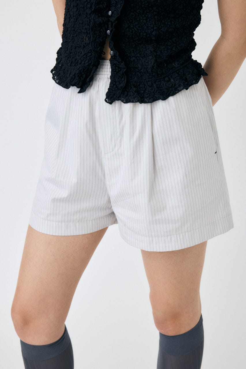DRAWSTRING TRACK ショーツ 柄WHT FREE