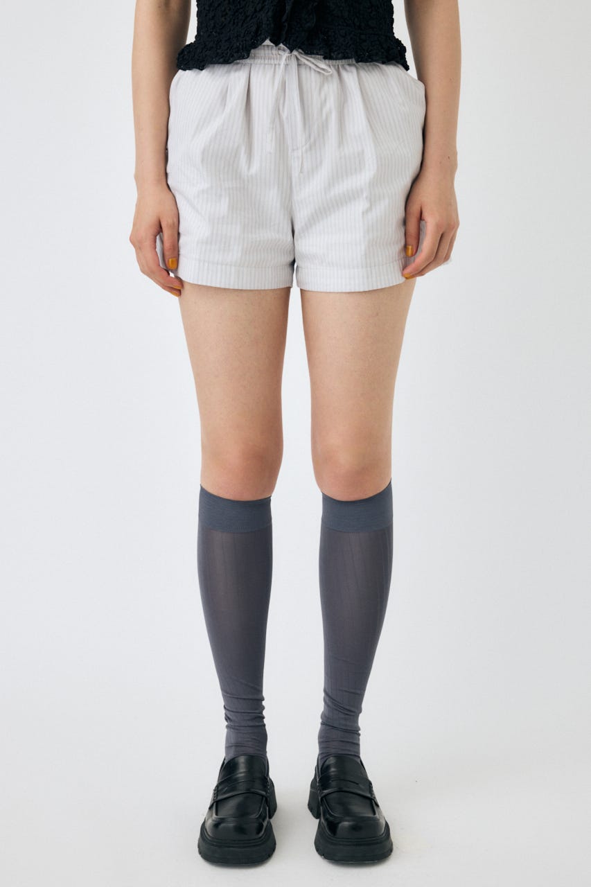 DRAWSTRING TRACK ショーツ 柄WHT FREE