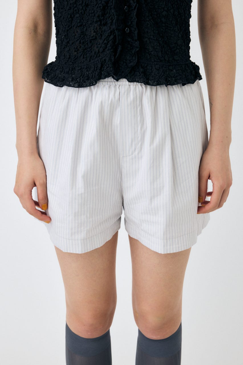DRAWSTRING TRACK ショーツ 柄WHT FREE