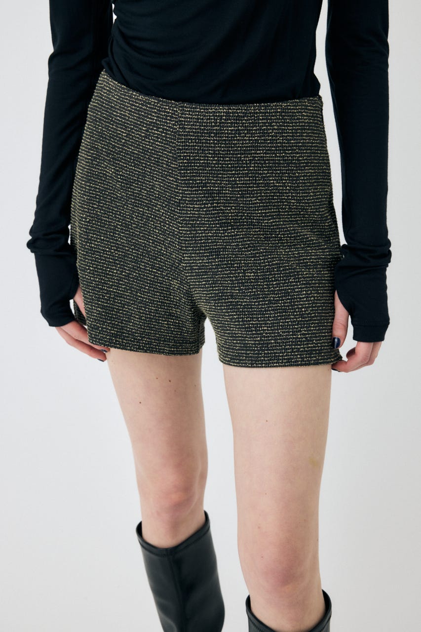 MOUSSY HW TWEEDY ショーツ マウジー ツイード ショートパンツ MOUSSY HW TWEEDY ショーツ マウジー ツイード ショートパンツ