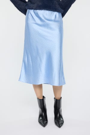SATIN MIDI スカート