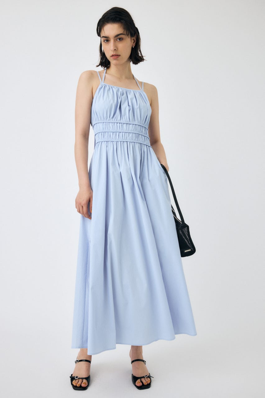 MOUSSY | GATHER キャミドレス (ワンピース(ロング） ) |SHEL
