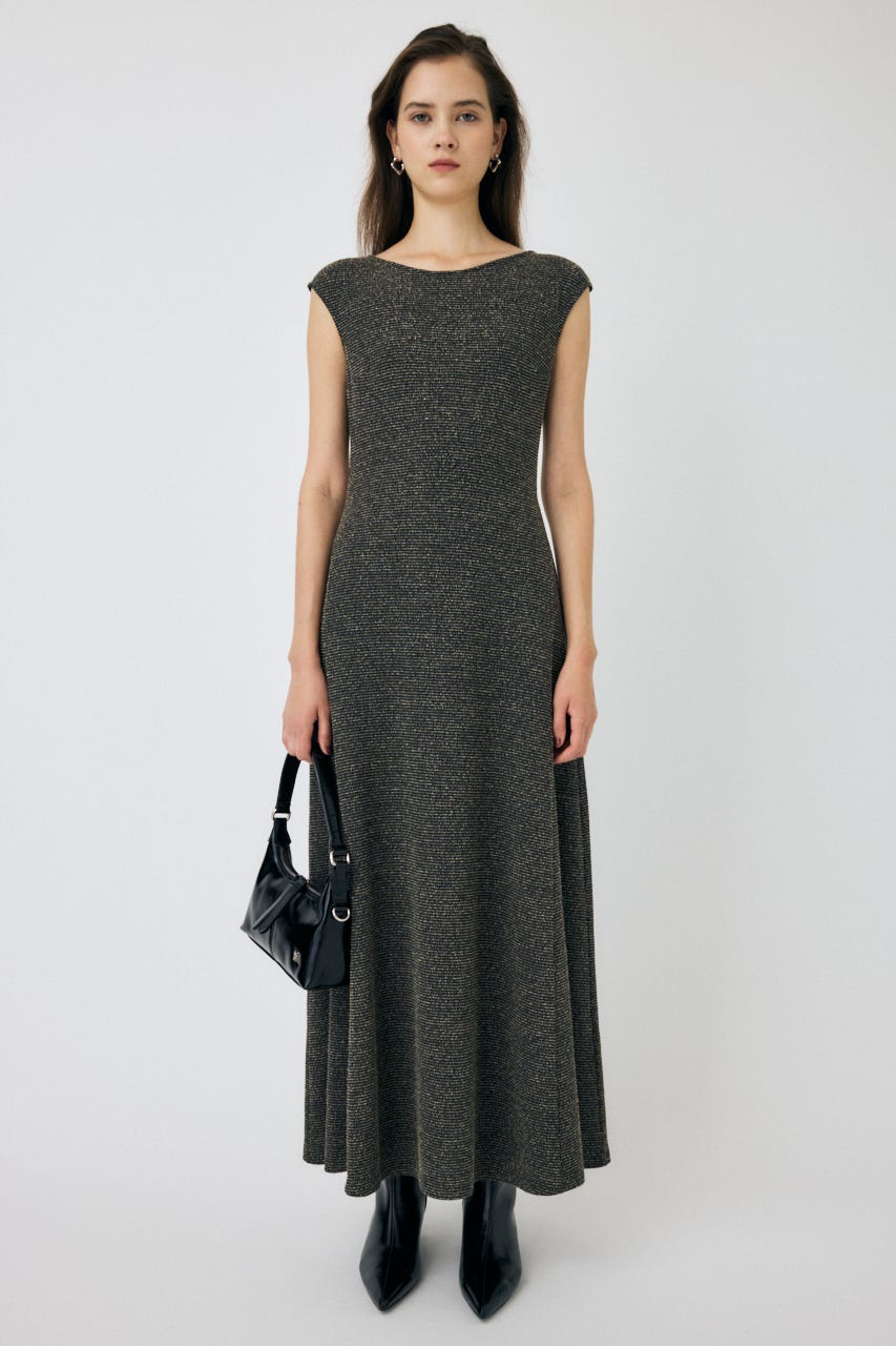 MOUSSY | BOUCLE TWEED ドレス (ワンピース(ロング） ) |SHEL