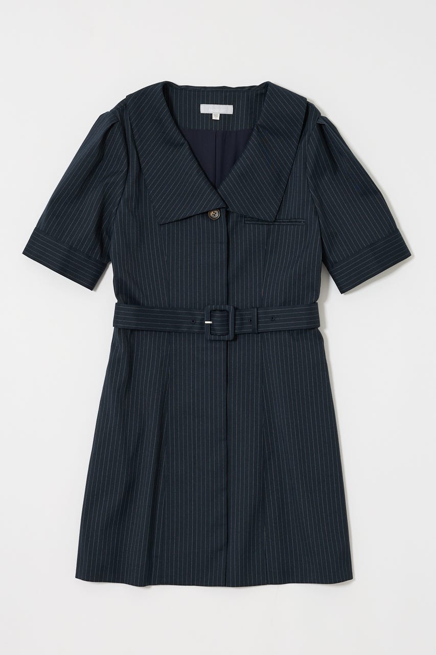 MOUSSY | BIG COLLAR MINI ドレス (ワンピース(ミニ・ミディアム