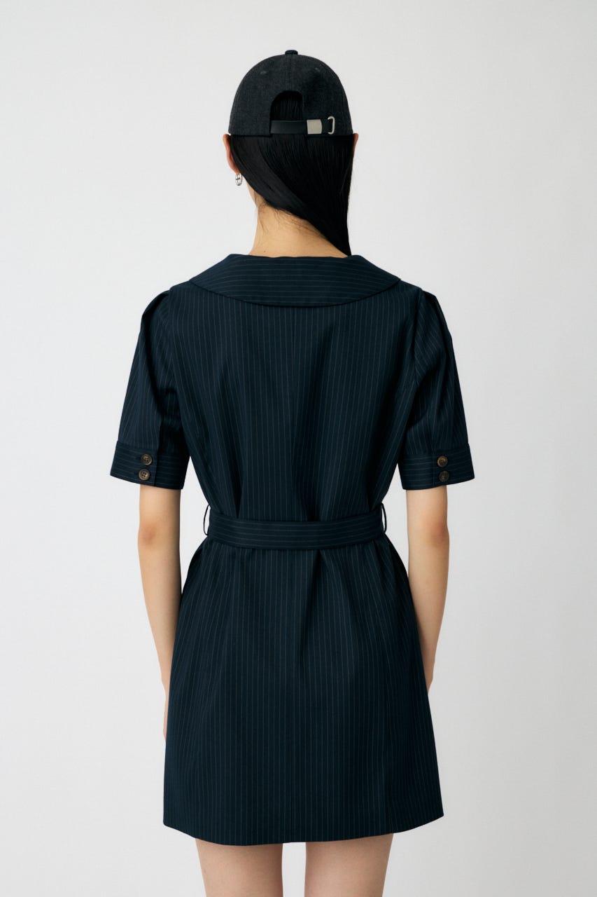 MOUSSY | BIG COLLAR MINI ドレス (ワンピース(ミニ・ミディアム