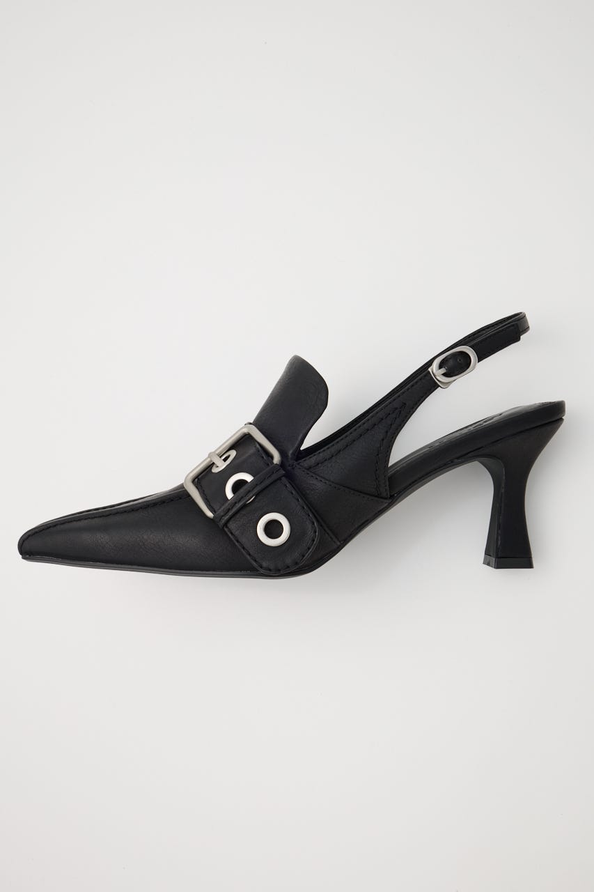 新品MOUSSY BELTED ミュール BLK M MOUSSY | 【otonaMUSE掲載】【ViVi掲載】BELTED ミュール