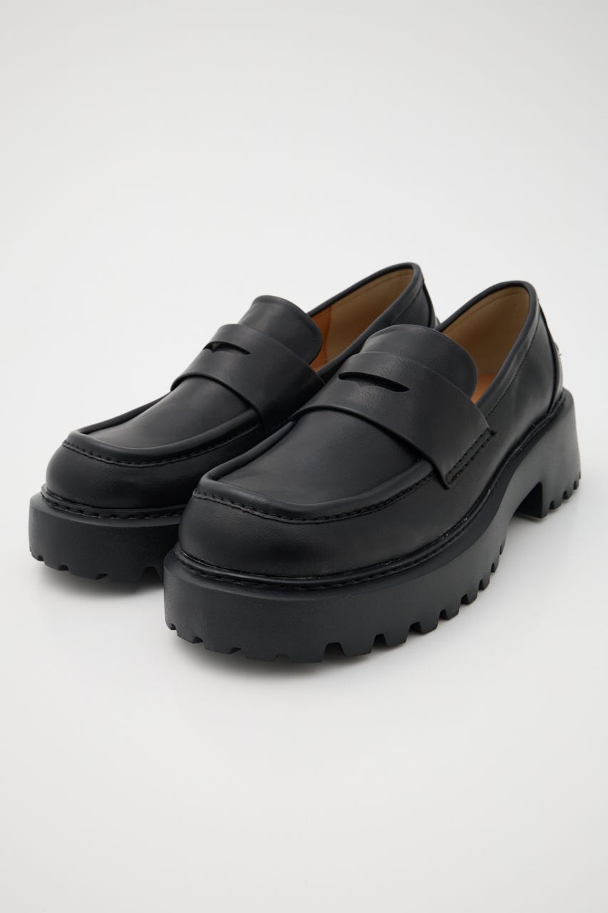 moussy PLATFORM ローファー ブラック MOUSSY | PLATFORM ローファー (ローファー・オックスフォード