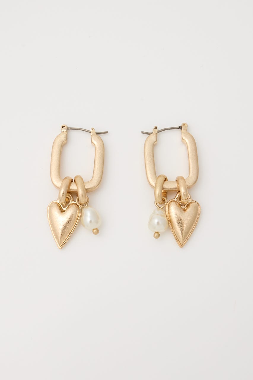 MANY CHARMS HOOP イヤリング GLD FREE