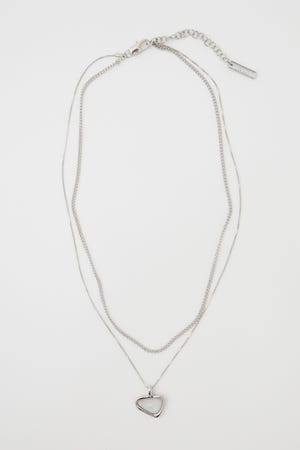 CLEAR MARBLE ネックレス