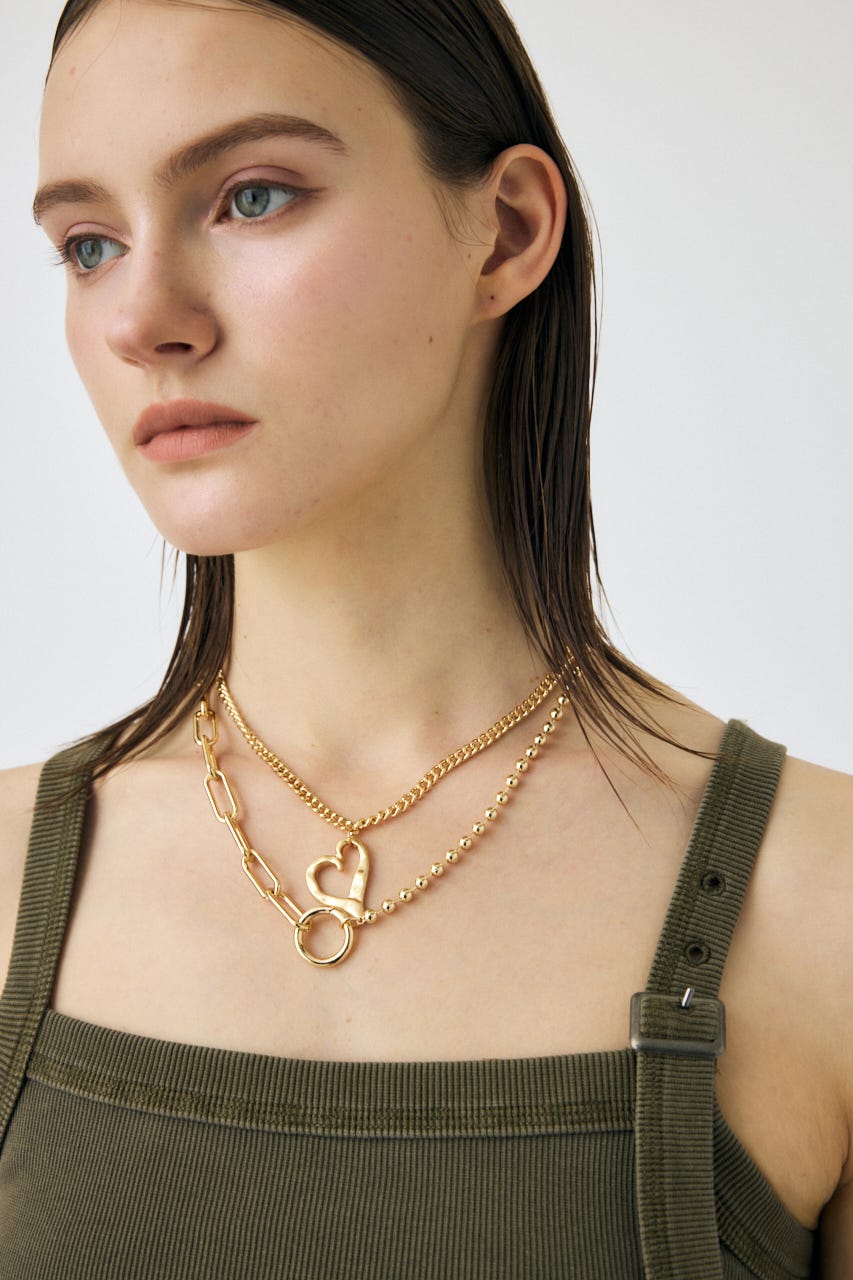 MOUSSY | ASYMMETRY CHAIN ネックレス (ネックレス ) |SHEL'TTER