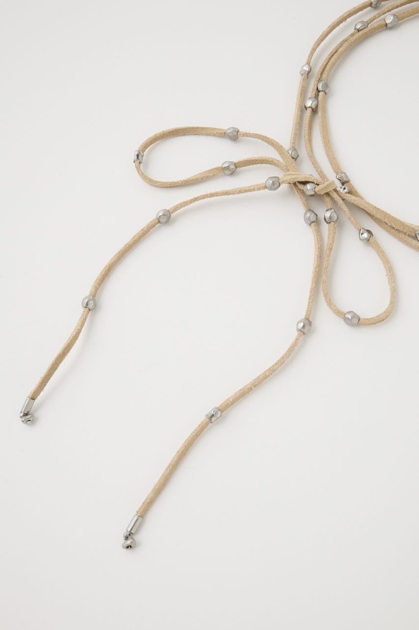 BEADED F/SUEDE チョーカー BEG FREE