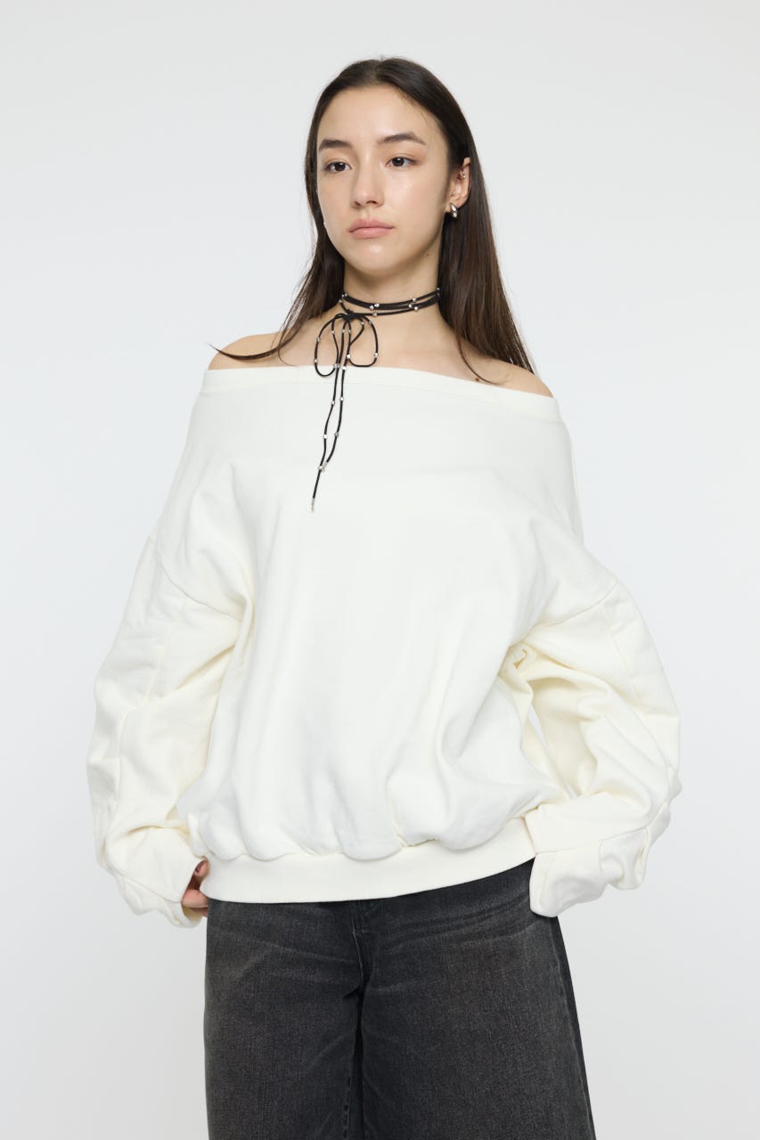 BEADED F/SUEDE チョーカー BLK FREE