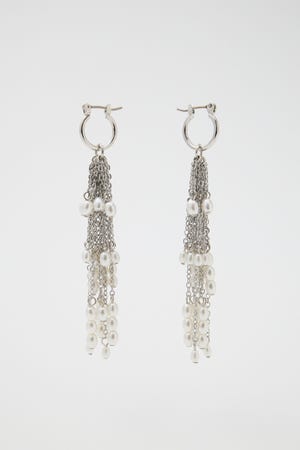 F/PEARL FRINGE イヤリング