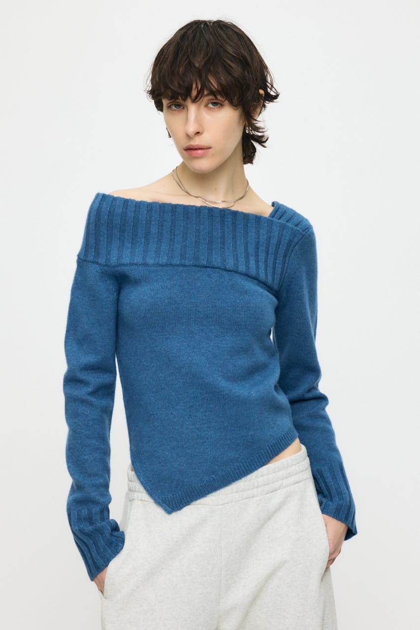 ASYMMETRY トップス BLU FREE