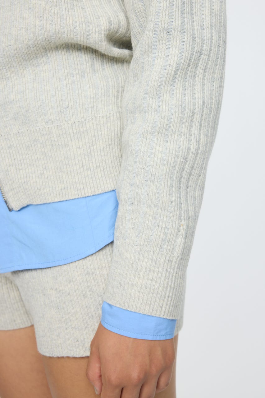 MOUSSY マウジー　ZIP UP KNIT カーディガン MOUSSY | ZIP UP KNIT カーディガン (カーディガン ) |SHEL'TTER