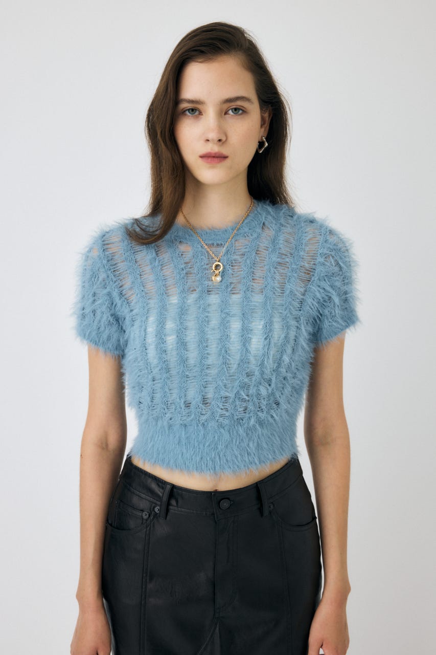 MOUSSY | 【ViVi掲載】SHEER SHAGGY ニット (ニット ) |SHEL