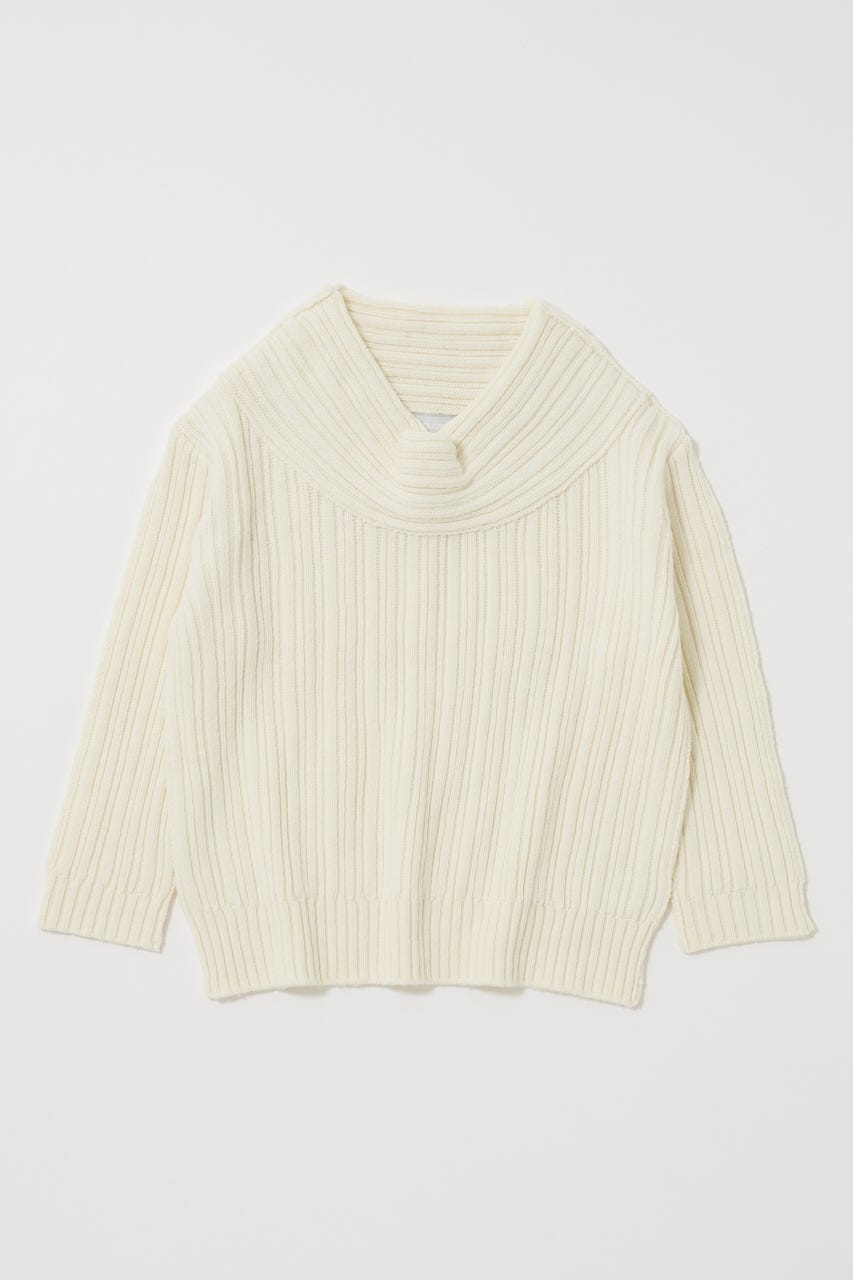 OVER RIB OFF SHOULDER トップス IVOY FREE